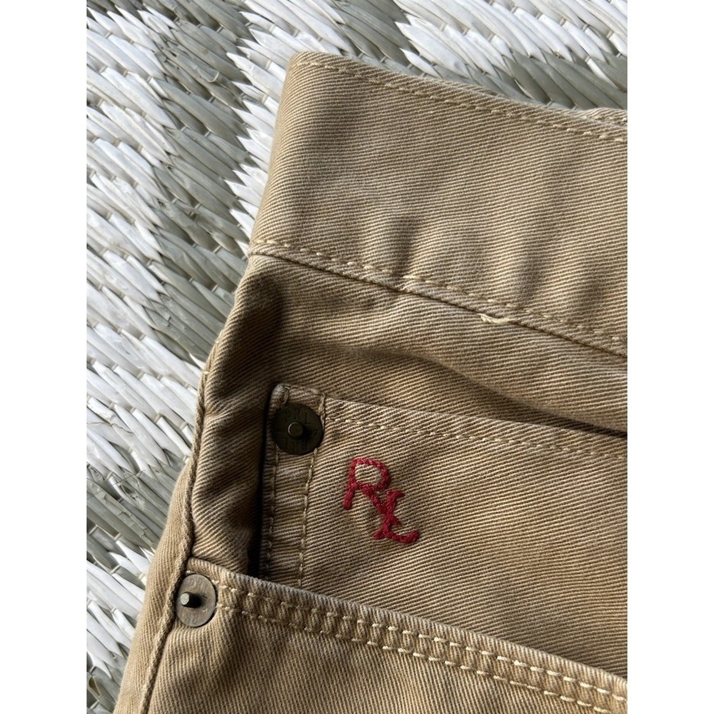 POLO ~ Ralph Lauren 650 Straight Pants Khaki Casual 5-Pocket Chino Mens 34x34